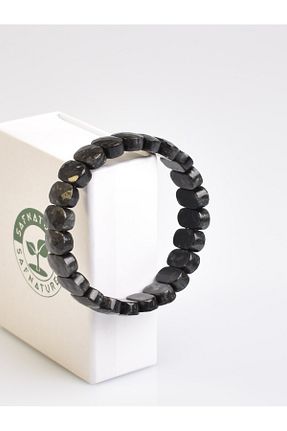 دستبند جواهر مشکی زنانه سنگ طبیعی Safnaturel - کد 780272228