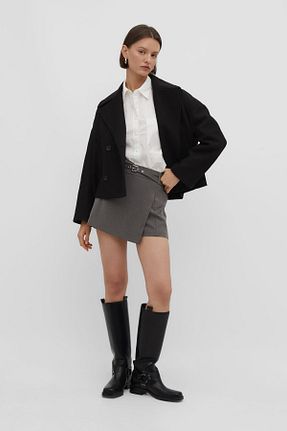 کت مشکی زنانه Straight Stradivarius - کد 780387413