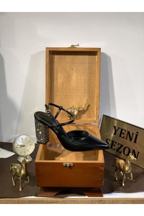 کفش پاشنه بلند کلاسیک مشکی زنانه پاشنه ضخیم پاشنه کوتاه ( 4 - 1 cm ) کد 780296579