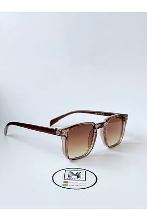 عینک آفتابی قهوه ای زنانه UV400 MOONMEE - کد 780654087