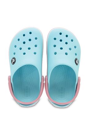 دمپائی آبی بچه گانه پاشنه تخت Crocs - کد 780235697