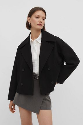 کت مشکی زنانه Straight Stradivarius - کد 780387413