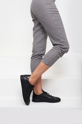 کفش اسنیکر مشکی زنانه چرم اصل 37Numara - کد 744142557