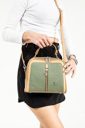 کیف دوشی سبز زنانه چرم مصنوعی YOGII - کد 780359984