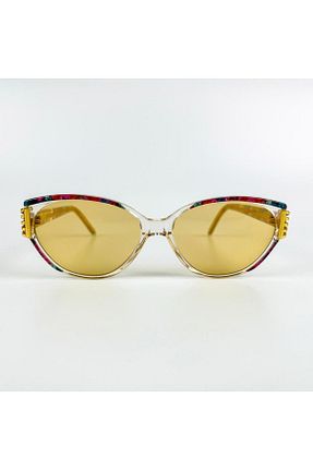 عینک آفتابی زرد زنانه پلاریزه Old Space Vintage - کد 780422501