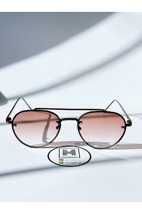 عینک آفتابی قهوه ای زنانه UV400 MOONMEE - کد 780650918