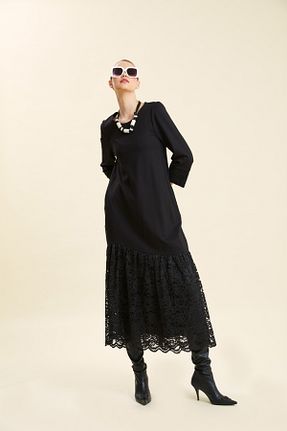 لباس مشکی زنانه بافتنی VERDA - کد 780953099