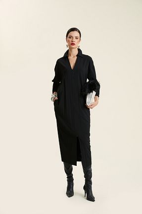 لباس مشکی زنانه بافتنی VERDA - کد 779993288