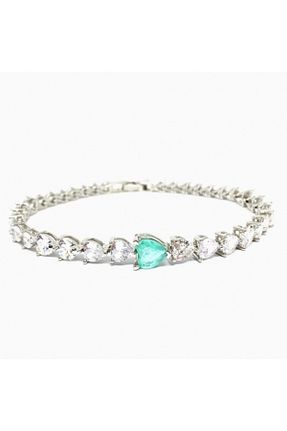 دستبند نقره آبی زنانه 925 عیار CAKA TAKI - کد 283583961