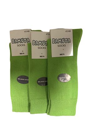 جوراب سبز مردانه پنبه - الاستین Bamuta - کد 780810244