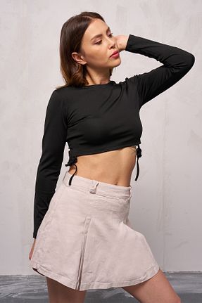 بادی مشکی زنانه مخلوط پلی استر GİYSA - کد 780871492