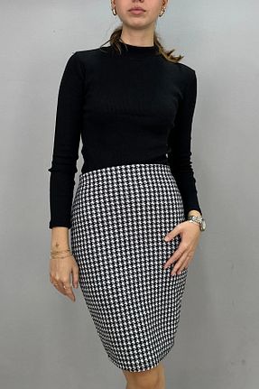 دامن سفید زنانه مخلوط پلی آمید bcl butik - کد 780934724