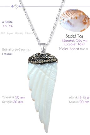 گردنبند جواهر سفید زنانه سنگی کد 781109862