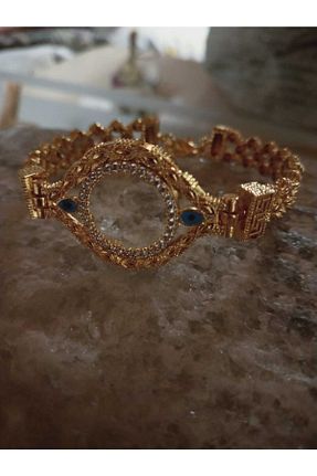 دستبند جواهر طلائی زنانه زیرکن GEZERGOLD TAKI - کد 99380570