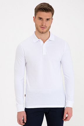 سوئیشرت سفید مردانه رنگی Pierre Cardin - کد 46723579
