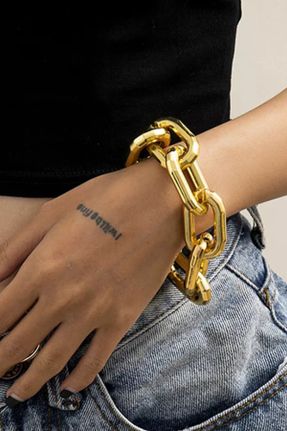 دستبند جواهر طلائی زنانه روکش طلا کد 99335347