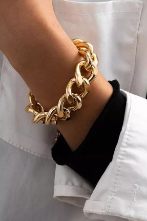 دستبند جواهر طلائی زنانه روکش طلا کد 99335334