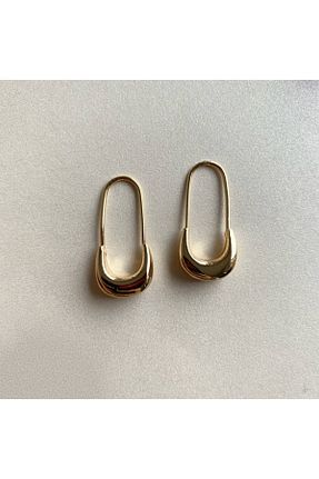 گوشواره جواهر طلائی روکش طلا Okkostore - کد 99706892