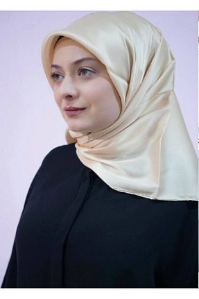 روسری نارنجی 100 x 100 MİRAY - کد 99561036