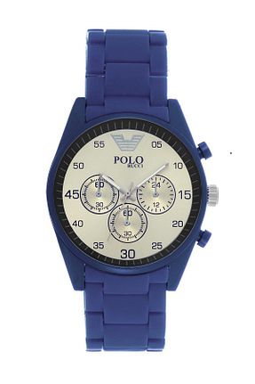 ساعت مچی سرمه ای مردانه 42 میلی متر POLO Rucci - کد 100149549