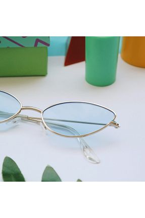 عینک آفتابی آبی زنانه UV400 Corney Design - کد 57100602