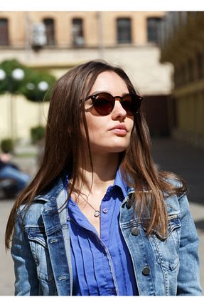 عینک آفتابی قهوه ای زنانه UV400 Ray-Ban - کد 100290882