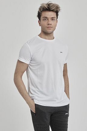 تیشرت سفید مردانه رگولار Slazenger - کد 79868637
