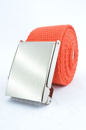کمربند نارنجی زنانه پارچه ای Trend Deri - کد 86594534