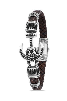 دستبند جواهر مردانه زیرکن cheetah quality - کد 781338803