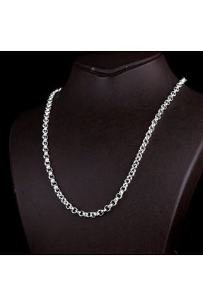 گردنبند نقره طوسی مردانه 925 عیار TAKI925 - کد 781583066