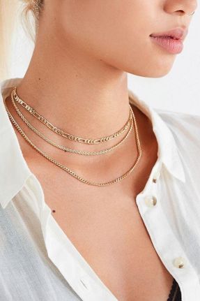 گردنبند جواهر طلائی زنانه پوشش لاکی کد 781469370