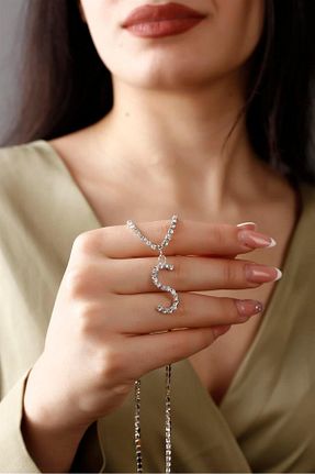 گردنبند جواهر زنانه روکش نقره HUBANN - کد 639600728
