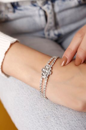 دستبند نقره زنانه 8 عیار HUBANN - کد 424147077