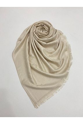 شال بژ زنانه ابریشم Ela Şal - کد 781632686
