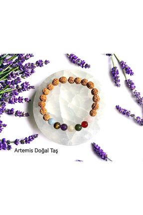 دستبند جواهر رنگی زنانه سنگ طبیعی ARTEMİS - کد 781342516