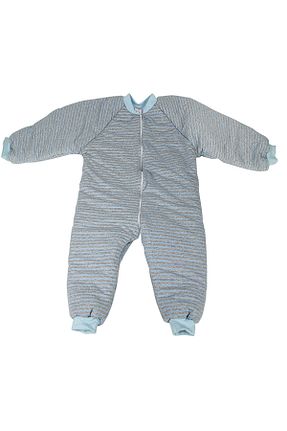 سرهمی خواب آبی بچه گانه پنبه ای ÖZLEM BEBE - کد 781562709