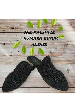 دمپائی مشکی زنانه پلی استر Asya - کد 762641032
