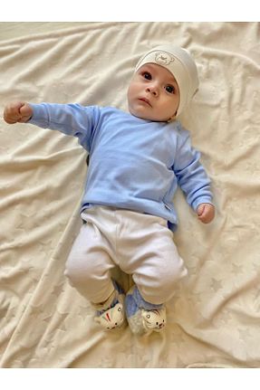 ست نوزادی آبی بچه گانه پنبه ای Meriç bebe - کد 781533264