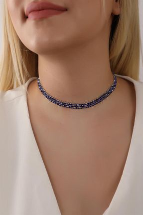 چوکر آبی فلزی HUBANN - کد 773873124