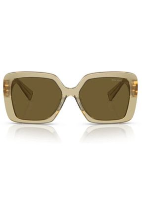 عینک آفتابی زرد زنانه UV400 Miu Miu - کد 781563853