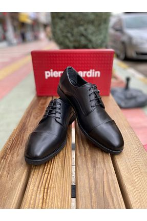 کفش کلاسیک قهوه ای مردانه چرم خالص Pierre Cardin - کد 781536092
