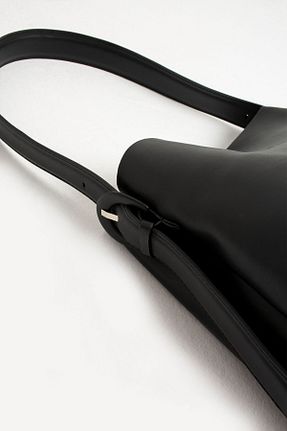 کیف دوشی مشکی زنانه چرم مصنوعی NBİBAGS - کد 781350584