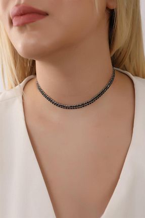 چوکر مشکی فلزی HUBANN - کد 773872844
