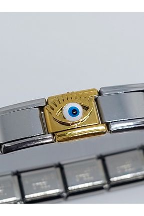 دستبند استیل طلائی زنانه استیل ضد زنگ کد 781532243