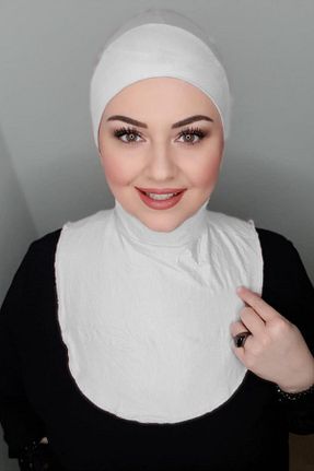 شال سفید زنانه پنبه ای İSTANBULSTYLEMODA - کد 781528024