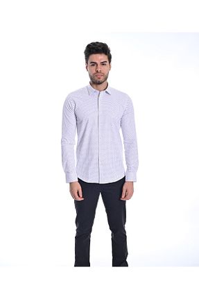 پیراهن سفید مردانه رگولار BOSMENTI - کد 781607698
