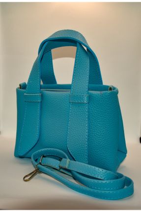 کیف دستی آبی زنانه سایز کوچک چرم مصنوعی کد 781739255