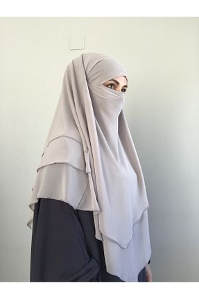 روسری طوسی شیفون MERVERA - کد 781757032