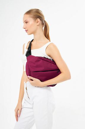 کیف پستچی زرشکی زنانه پارچه ای Snug Up - کد 782066117