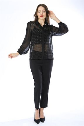پیراهن مشکی زنانه رگولار NEWİN BUTİK - کد 752868539